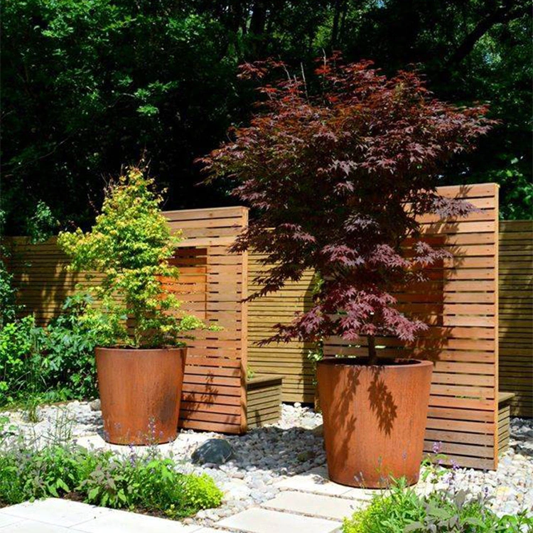 Corten Steel Custom Garden Patio Flower Pot