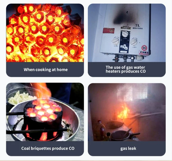 Home Sicherheit Alarme Feuer Rauchmelder Digital-Anzeige Co Carbon Monoxid-Rauchmelder