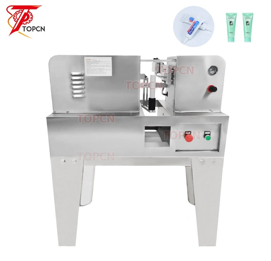 Table Top Manual Ultrasonic Plastic Toothpaste Tube Sealer Cosmetic Lotion Cream Tube Welding Plastic Tube Sealing Machine