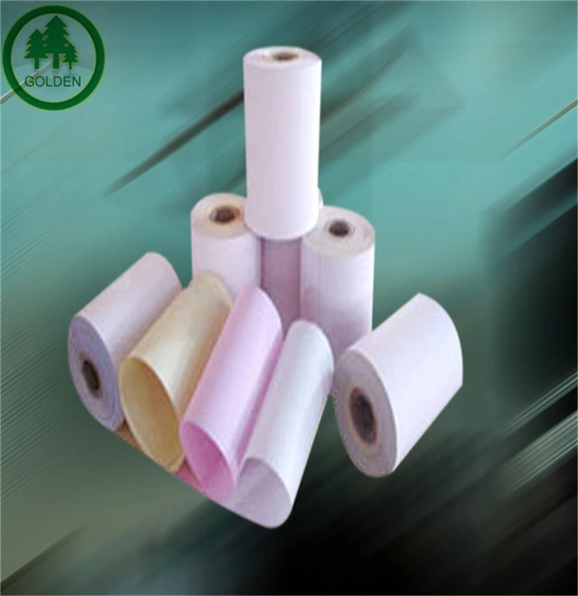 48-80g Image Blue CB CFB CF Virgin Wood Pulp Carbonless Copy Paper NCR Paper Roll and Sheet Ream Package Bill Paper