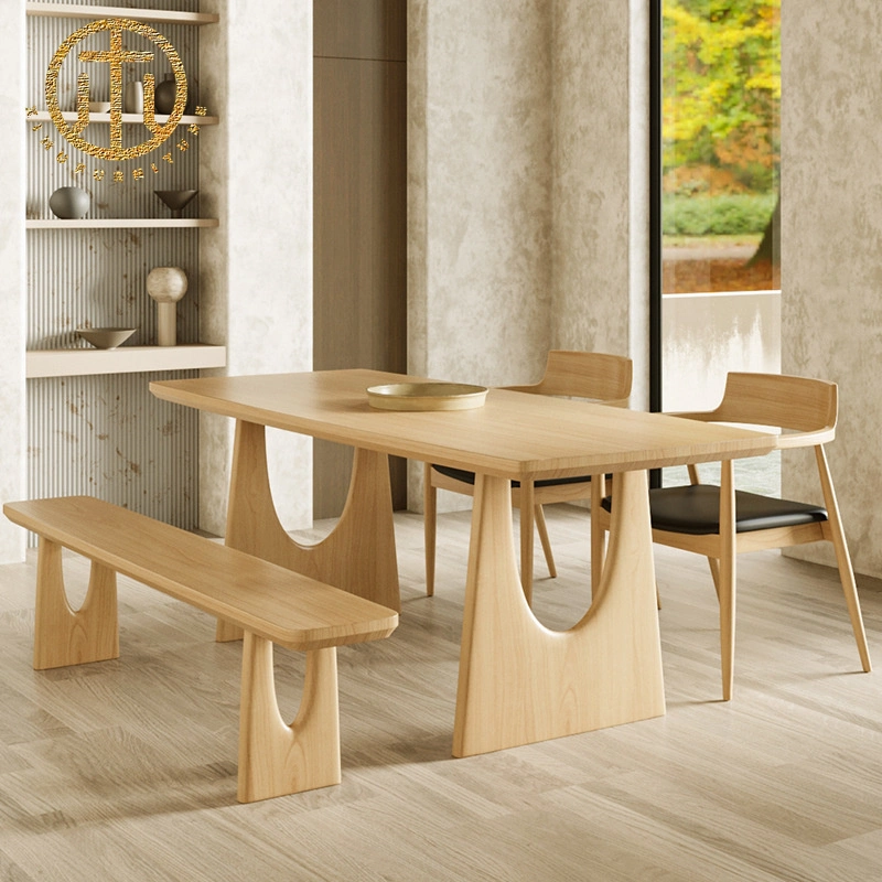 Japanese Light Luxury Creative Design Log Dining Table