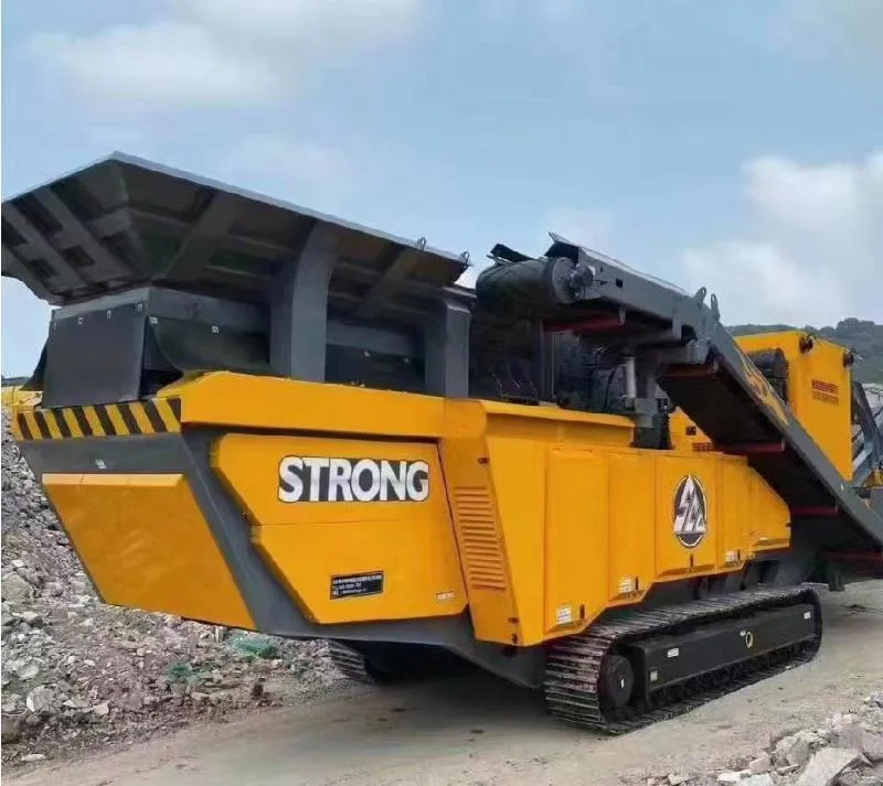 Crawler Cone Mobile Crushing Station 300tph Capacity Mining Quarry Granite Basalt Limestone Gravel Crusher Plant Stone Crusher