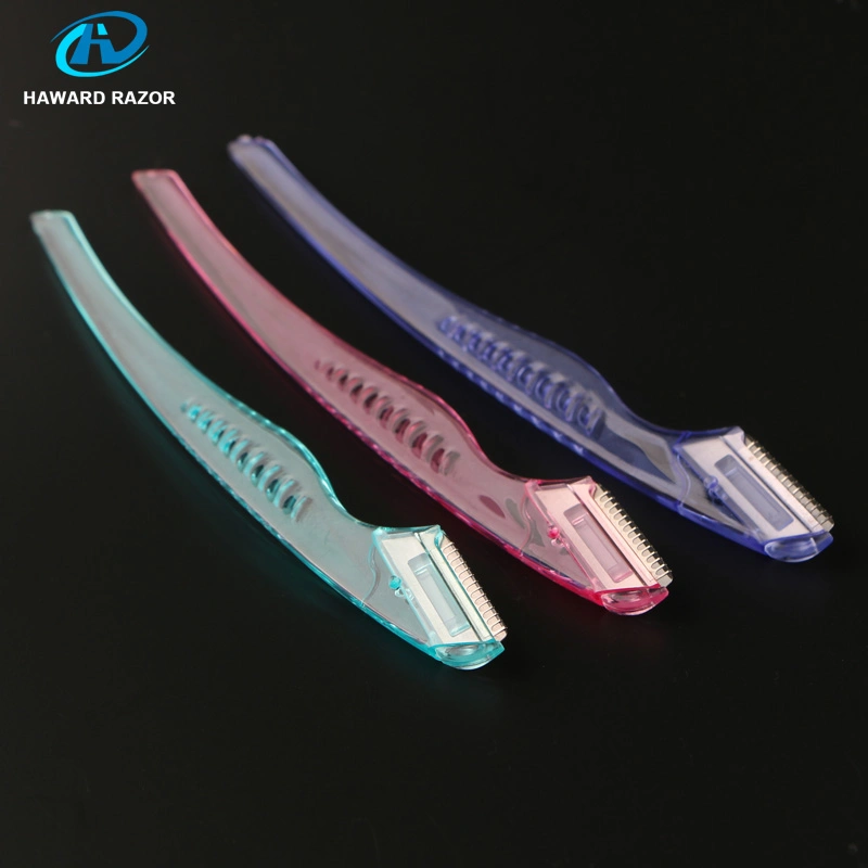 D106 Fashionable Design Plastic Handle Single Blade Eyebrow Trimmer/Eyebrow Shaper/Eyebrow Razor