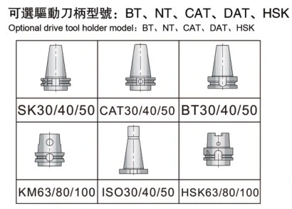 High Precision CNC 90 Degree Milling Angle Head for Bt30 Bt40 Bt50