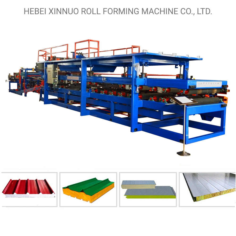 Manufacturing EPS Rock Wool Sandwich Panel Machine Z Lock Sandwich Roof Panel Production Line