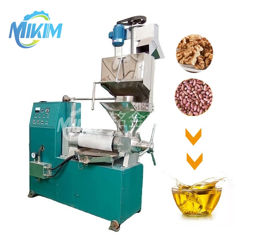 Screw Oil Exaction Sesame Nuts Seed Sunflower Peanuts Oil Expressers Oil Expeller Making Processing Machine Cold Press Oil Machine for Home Business