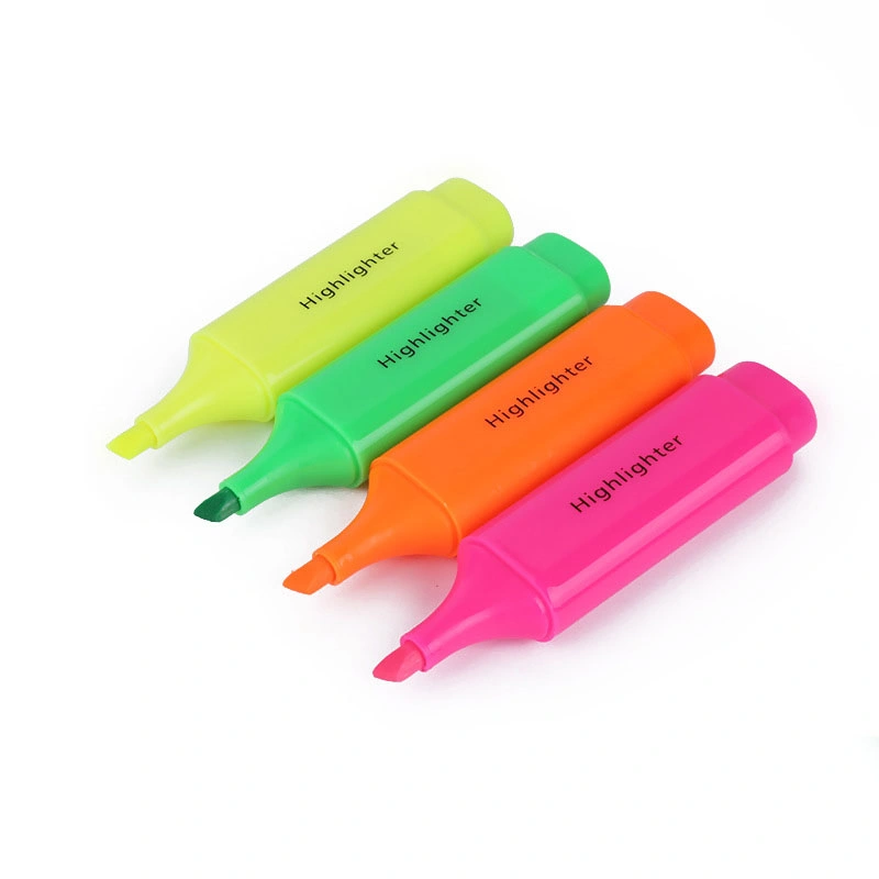 Textmarker mit Keilfaserspitze Hochwertige Fluoreszenzfarbe Textmarker Marker Stift geeignet für Promotion