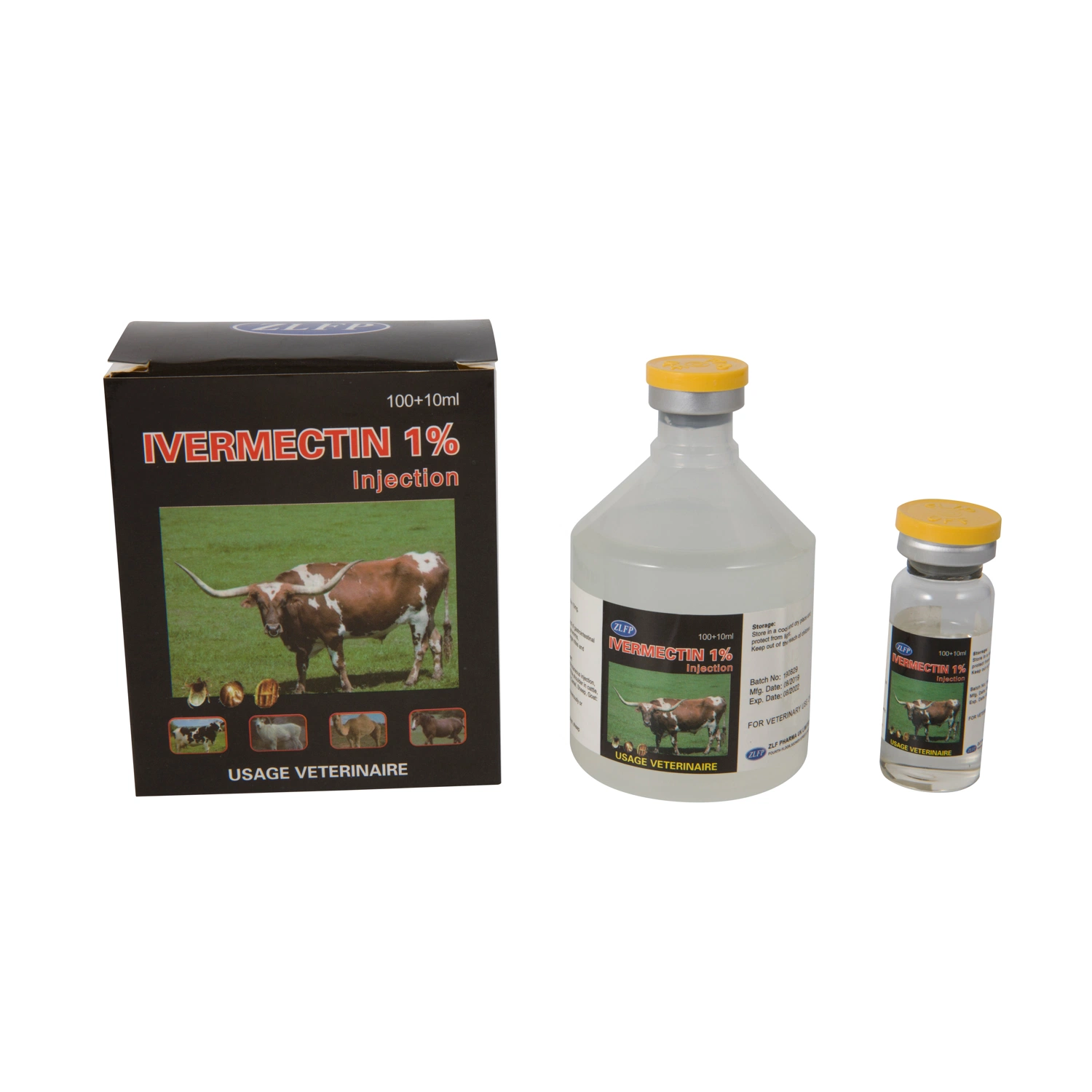 Uso veterinario ivermectina inyectable 1% 100ml nº 8