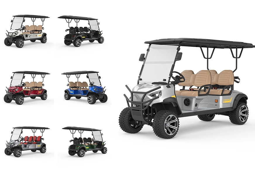 Borcart DOT aprobó 48V 72V Golf Carts 4 seater Club Precio de fábrica de coches