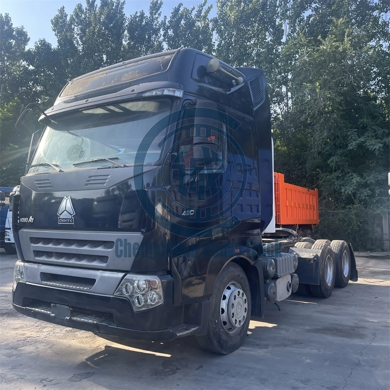 China Sinotruk HOWO 2018 GNC A7 420CV 60t 10 neumáticos Tractor Trailer jefe para África