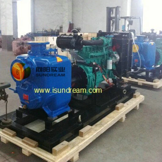 Trailer Mounted Diesel Engine Self Priming Dewatering Water Pump