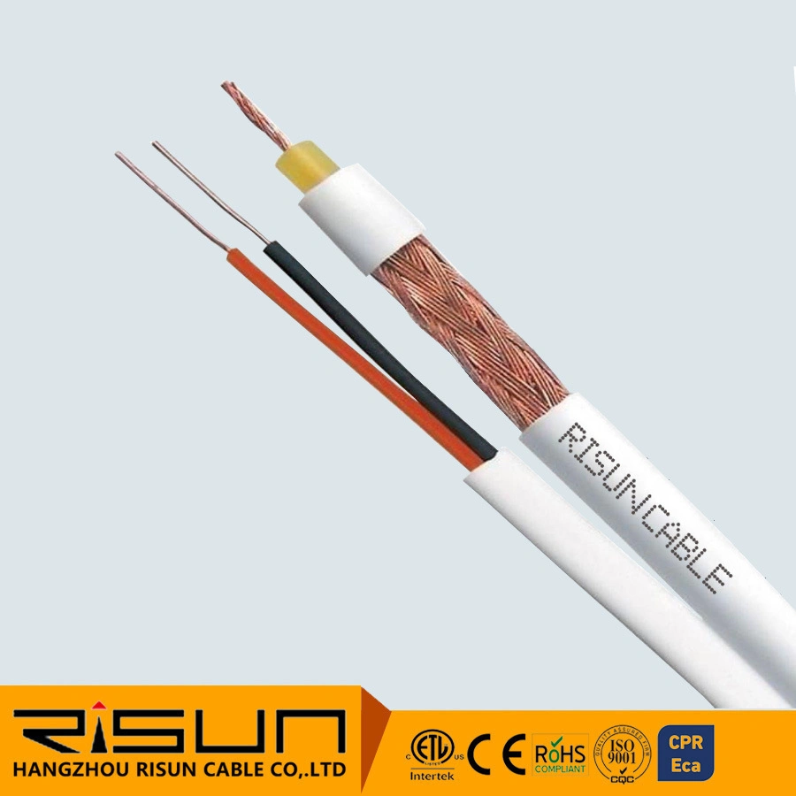 Rg59 Direct Burial Siamese Coaxial Cable, Bc 20 AWG, 95% Bc Braid