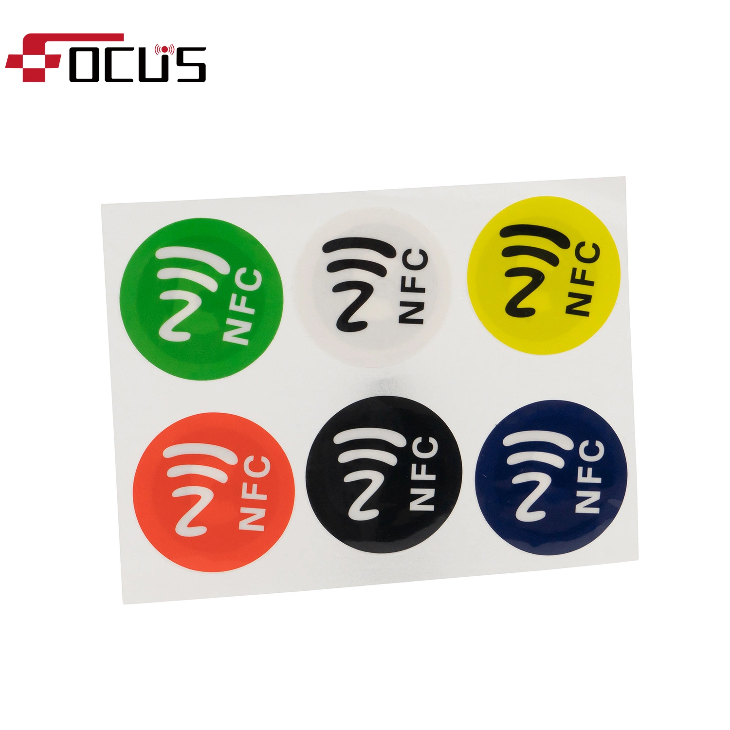 Customized Waterproof Writable RFID 13.56MHz NFC Tag Blank NFC Paper Sticker