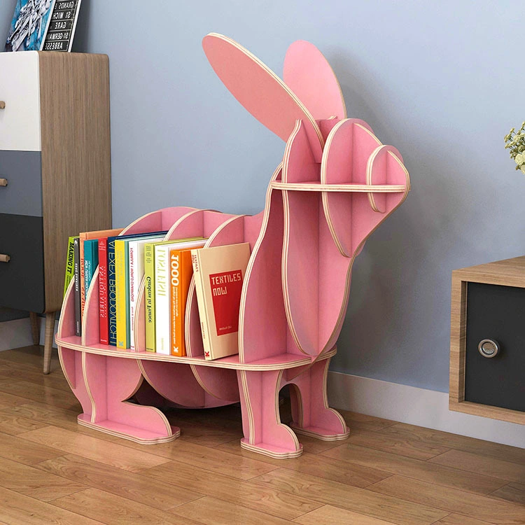 Holz Tier Stil Frei Stehende Display Rack Home Office Kids Schlafzimmer Möbel Sets