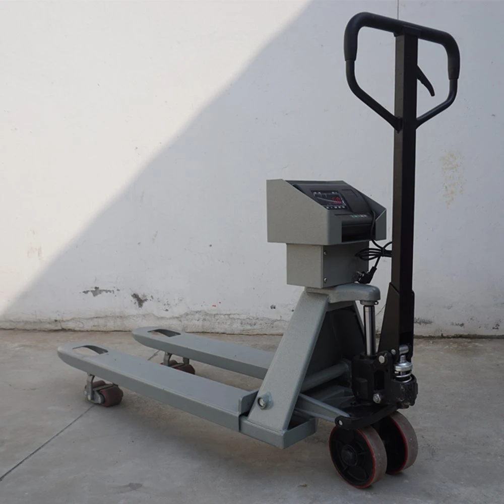 High quality/High cost performance  Stainless Steel Pallet Truck with Scale 2000kg