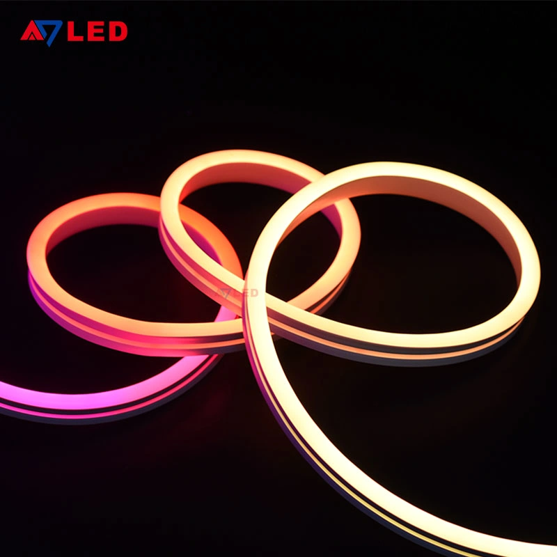 24V LED RGB Neon Strip Lights, 16.4FT Flexible Silicone Neon Rope Lights Outdoor with Remote, Cuttable Neon Light Color Change