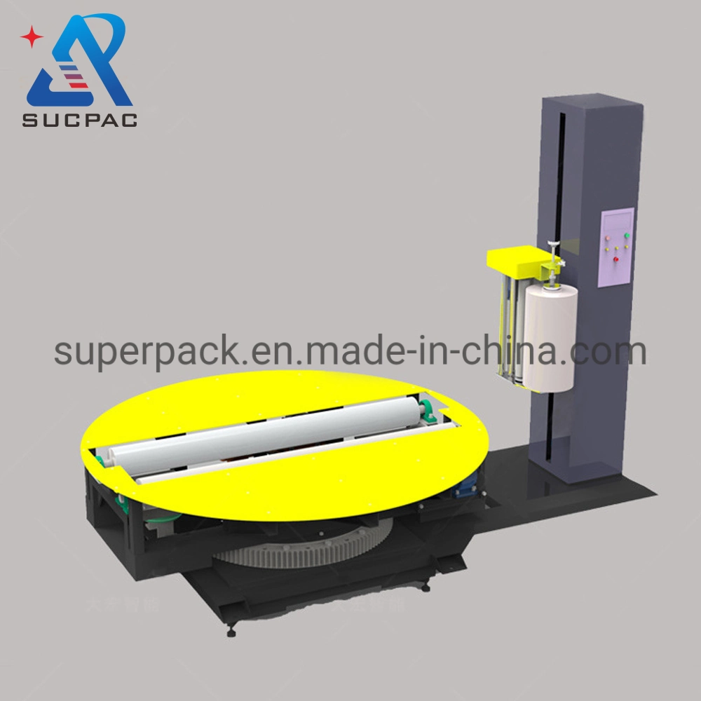 Máquina de envasado del rodamiento del cilindro Turntable estiramiento máquina de envoltura