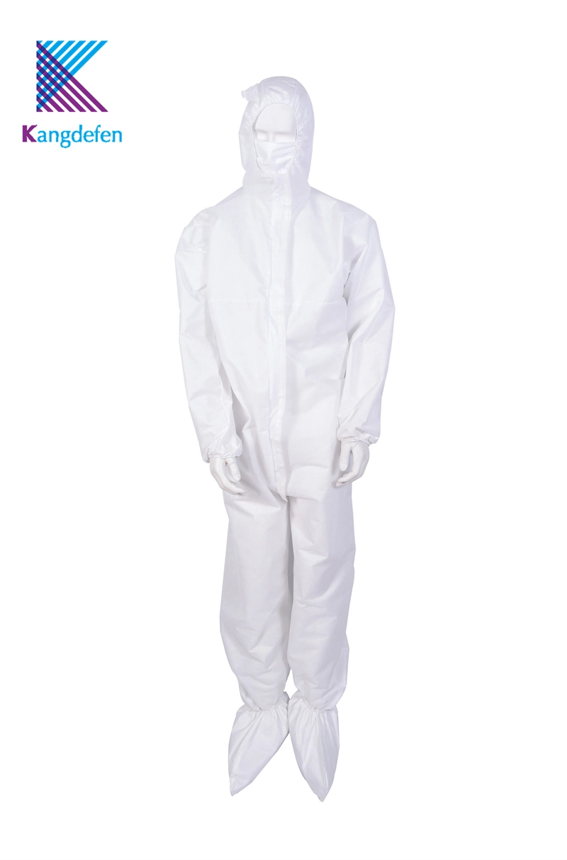 Disposable Medical Surgical Long Sleeve Tear-Resistant Isolation Gown with Knitted Cuff