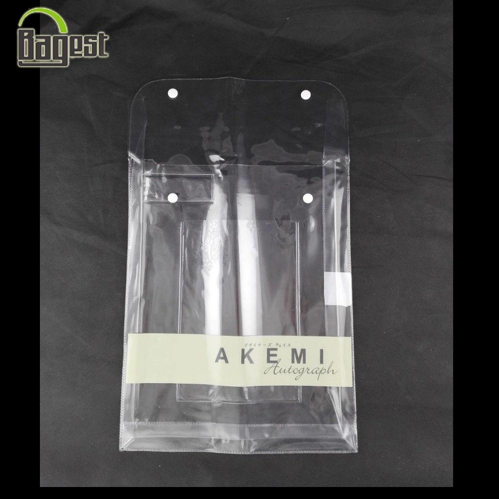 Household Textile Package Button Zipper Transparent PVC Bag