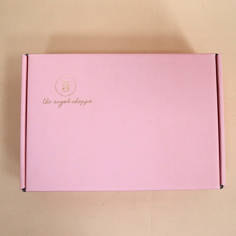 Custom Pink Two-Sided Printing Underwear Cosmetic Outer Shipping Corrugated Cardboard Packaging Carton Paper Gift Mailer Box