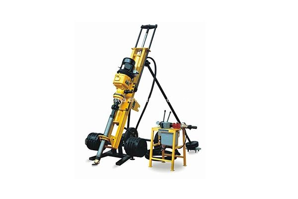 Small Full Pneumatic Rock DTH Portable Mine Blasting Drilling Rig Construction Drilling Machine Hqf100