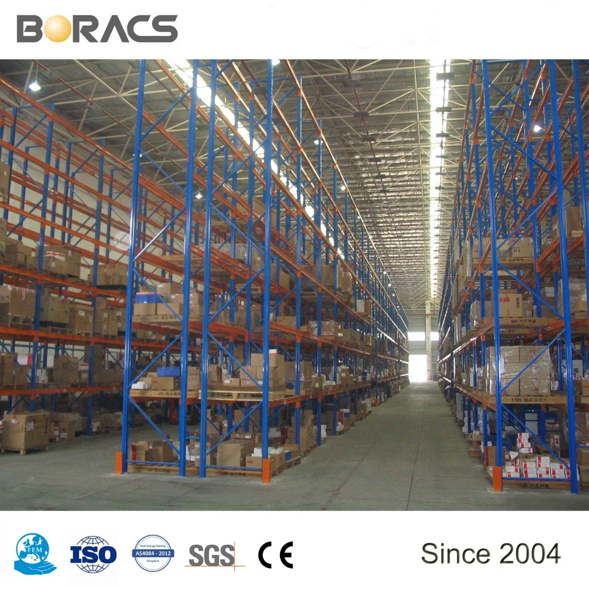 Almacenamiento industrial de alta calidad almacenamiento empuje hacia atrás Paleta Racking / Industrial Bastidor de palets de caja/Rack de palets selectivo