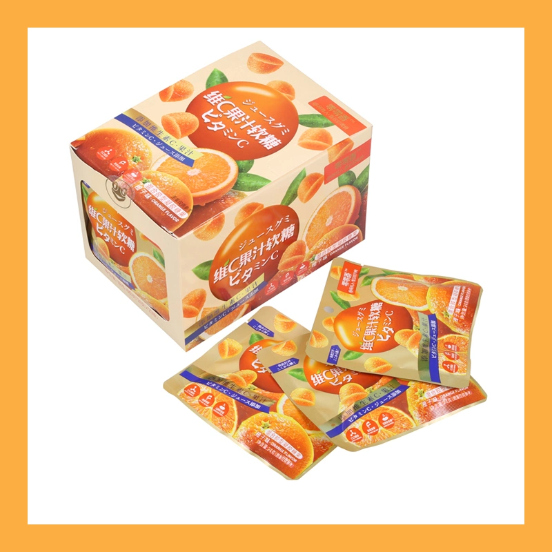 Gelée douce Candy Fabricant Orange saveur VC fruit juteux sucre Et des sucreries