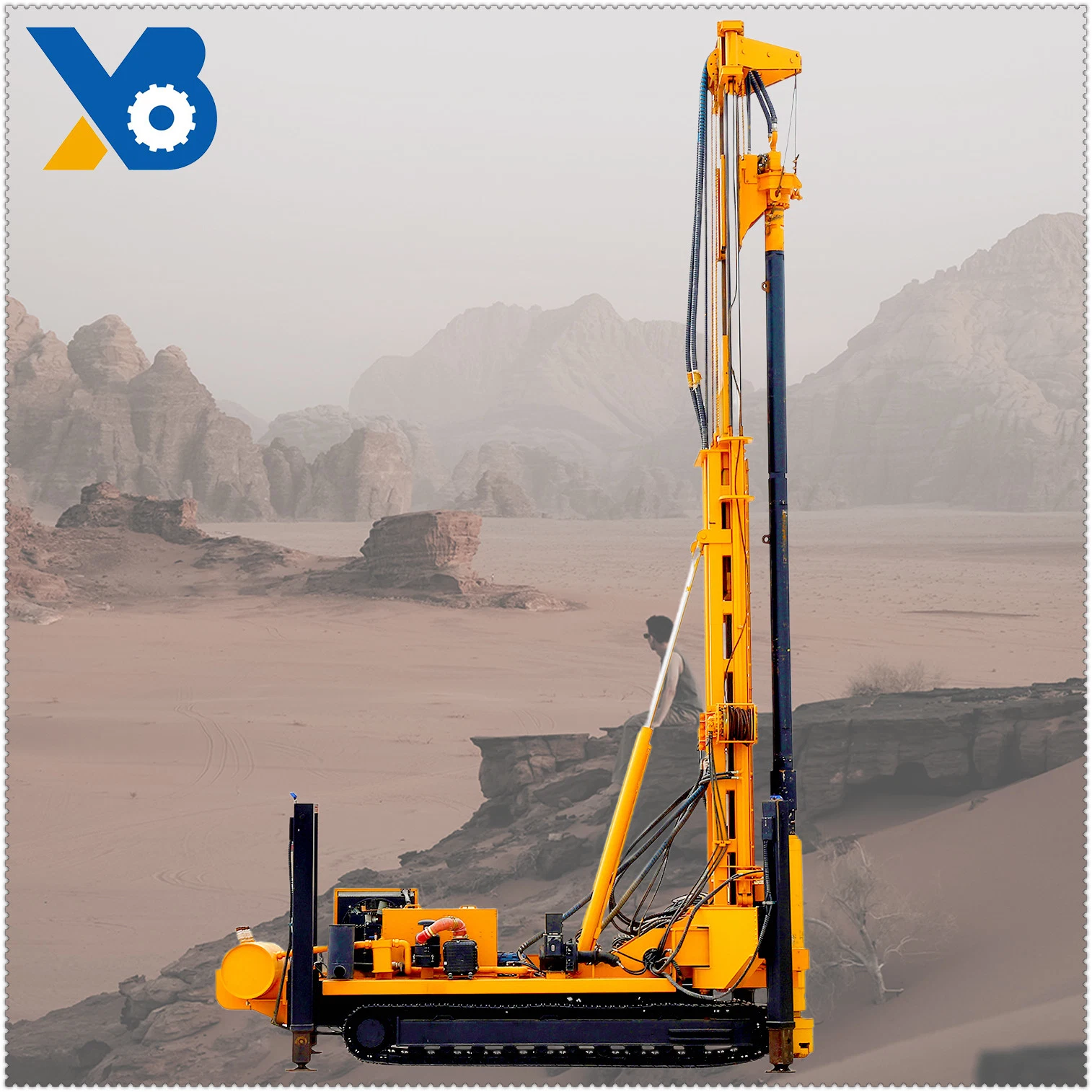 Best Selling Hydraulic Mine Blast Hole Hard Rock Drill Construction Engineering Drilling Machine Rig