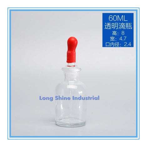 60ml Customized Laboratory Glassware Glass Dropper Bottle for Chemical Reagent