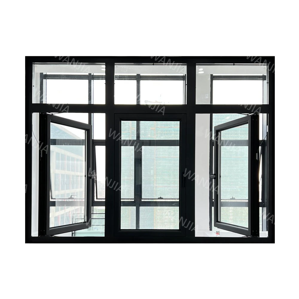 Turn PVC Aluminium Window Double Glazed Casement Window