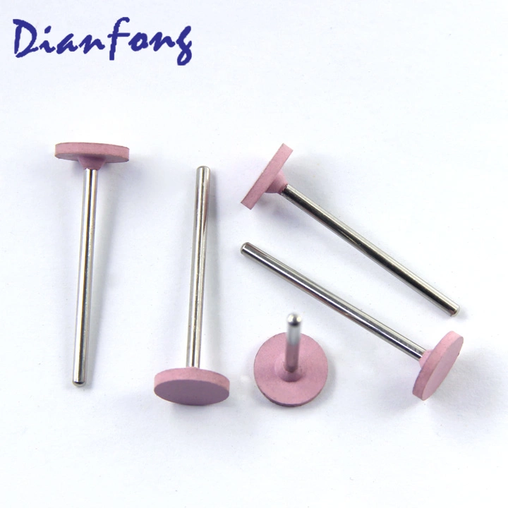 C205m (ISO 658 104 041 534 020) 11mm Pink Medium Dental Laboratory Products Dental Silicon Rubber Wheel