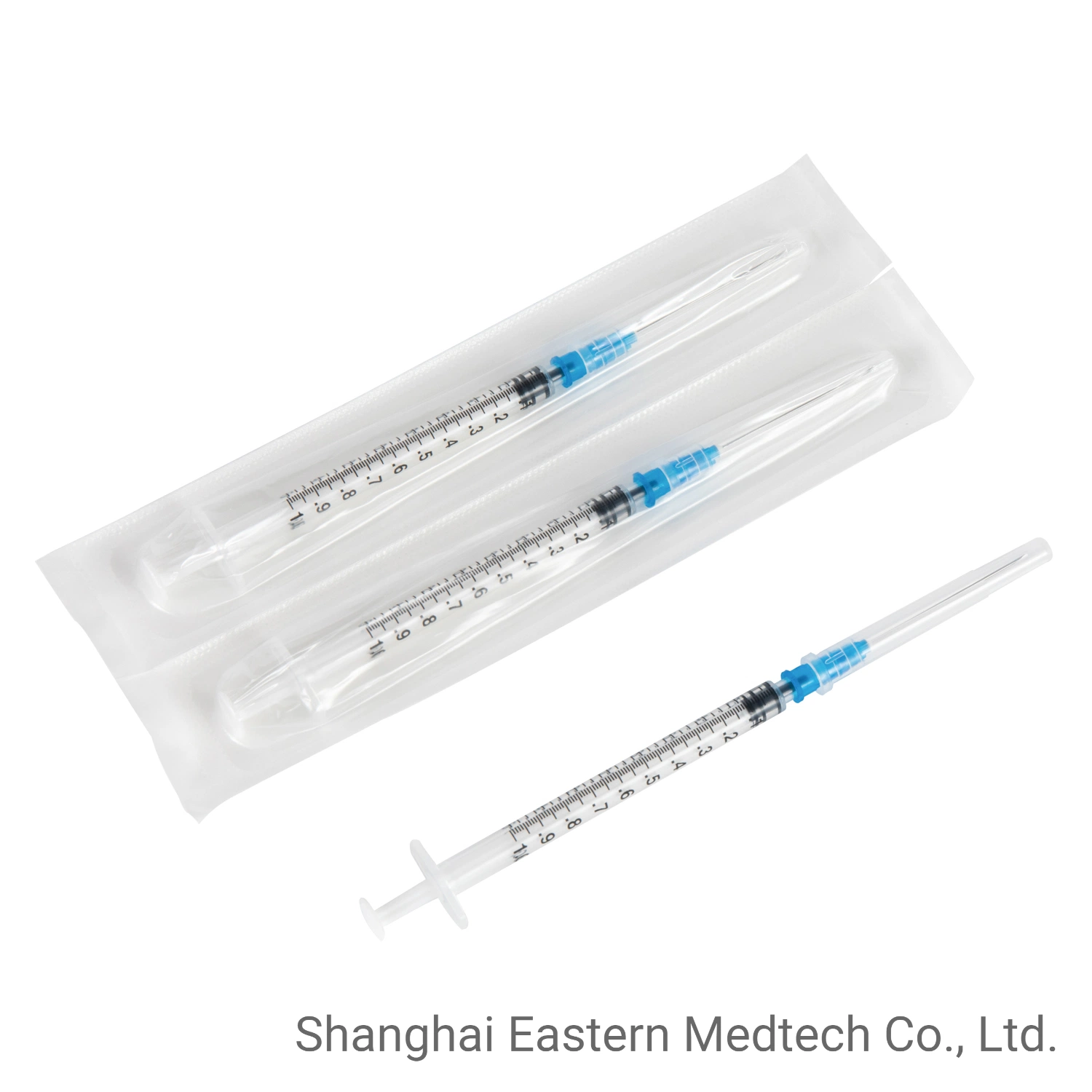 China Wholesale/Supplier Medical Supply Professional Syringe Manufacturer Low Dead Space Needle Mounted 1ml 3-Part Syringe Vaccine Syringe