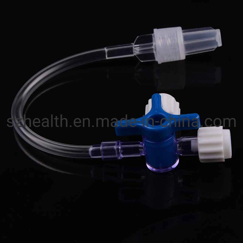 Disposable Medical Three Way Stopcock with Male Lock Adapter