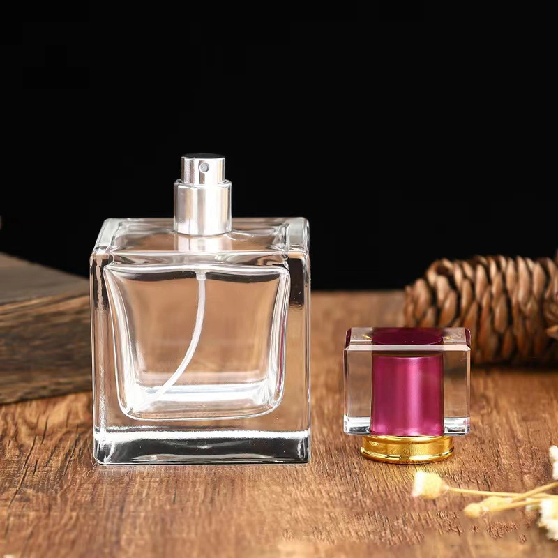 Wholesale/Supplier Luxury 30ml 50ml 100ml Clear Empty Square Shaped Glass Spray Perfume Bottle