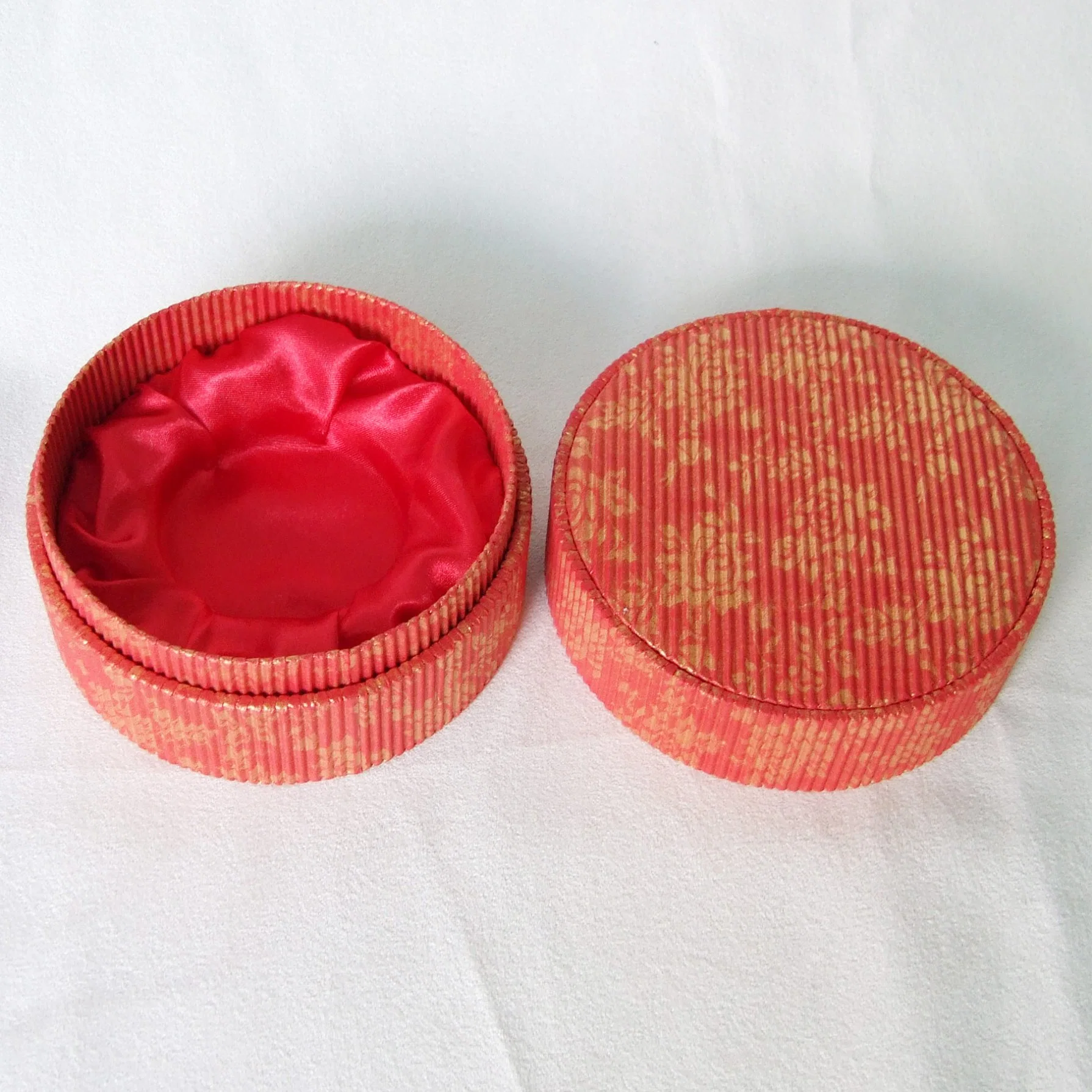Customized Printed Round Gift Paper Rigid Box Jewelry Storage Packaging Boxes