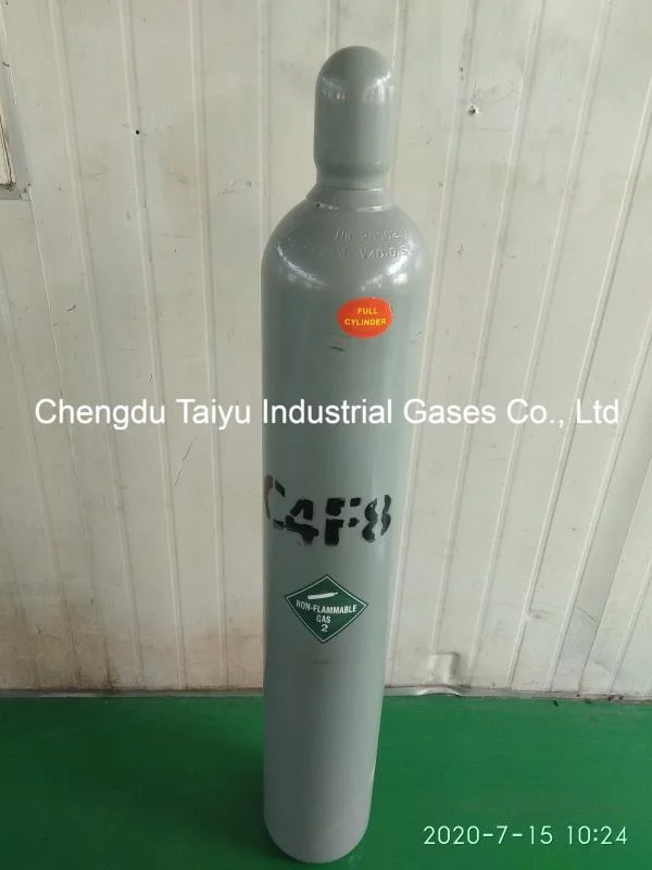 Grado electrónico 99,999% de los 5n Perfluorocyclobutane C4f8 de gas procedente de China