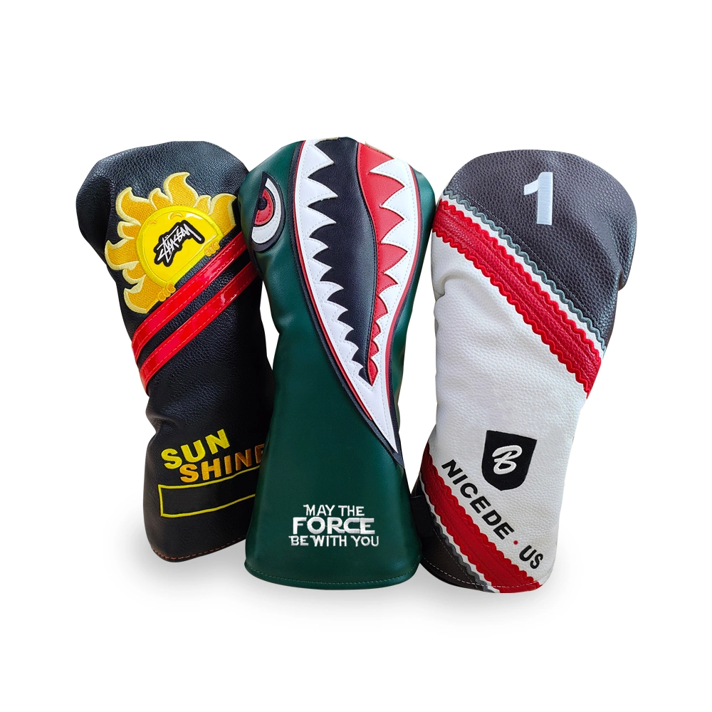 Wholesale/Supplier Golf Club Headcover Set Soft Leather Custom Golf Putter Driver Head Covers