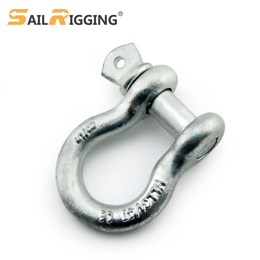 3/4" 4.75t Drop Forged G209 Anchor Bow Shackle Screw Collar Pin