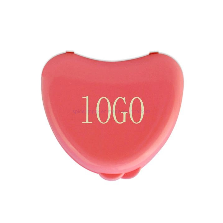 OEM Plastic Heart-Shaped Dental Flase Tooth Mouth Guard Denture Box