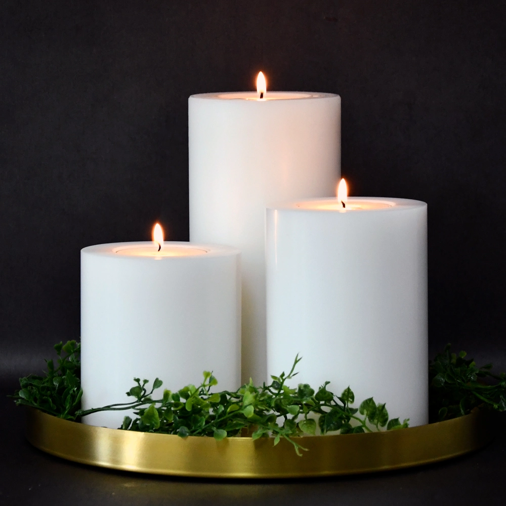 Modern Classic White Artificial Candles