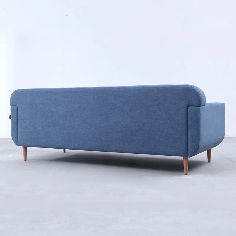 Cooc Wholesale/Supplier Nordic Modern Style Wooden Hotel Apartment Home Living Room Furniture Leisure Fabric 3 Seater Loveseat Lobby Lounge Couch Furniture