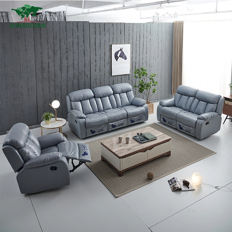 Wholesale/Supplier Italian Modern Sectional Living Room Furniture Leather Pure Sofa