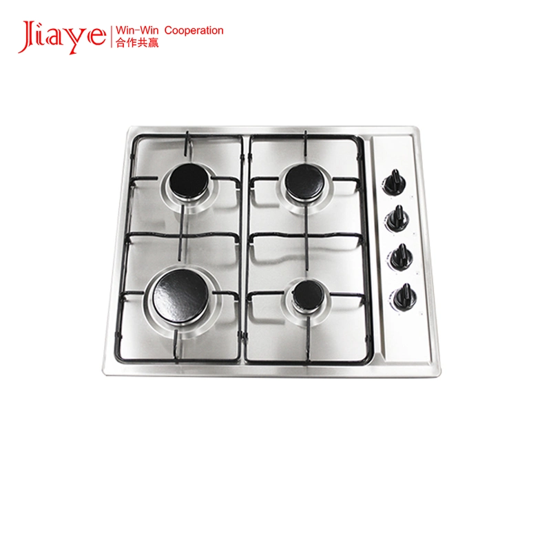 Jiaye Hot Sale construit en 4 brûleurs cuisinière à gaz avec dispositif de flamme