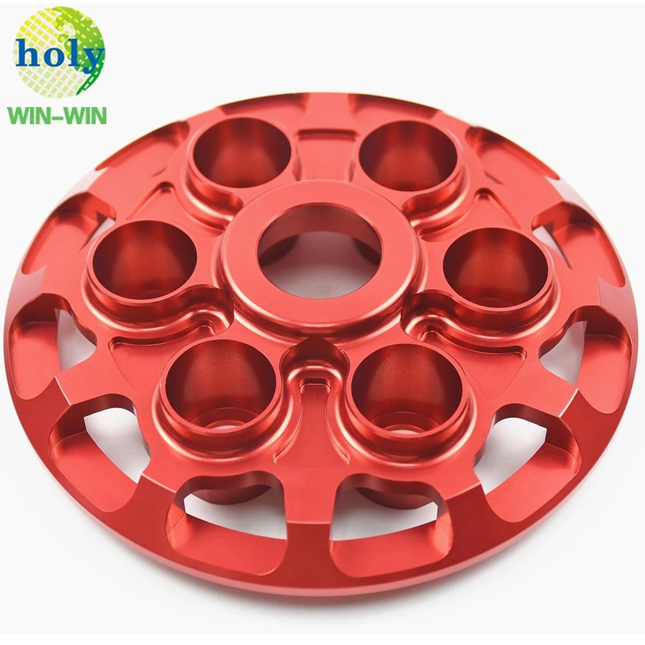 CNC Motorcycle Pressure Plate-a No Teeth Version with Nice Anodized CNC Machining Motorcycle Spare Parts