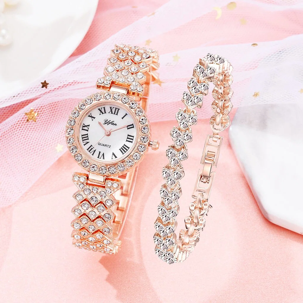 Gold Ladies Wrist Watches Dress Watch Women Crystal Diamond Watches