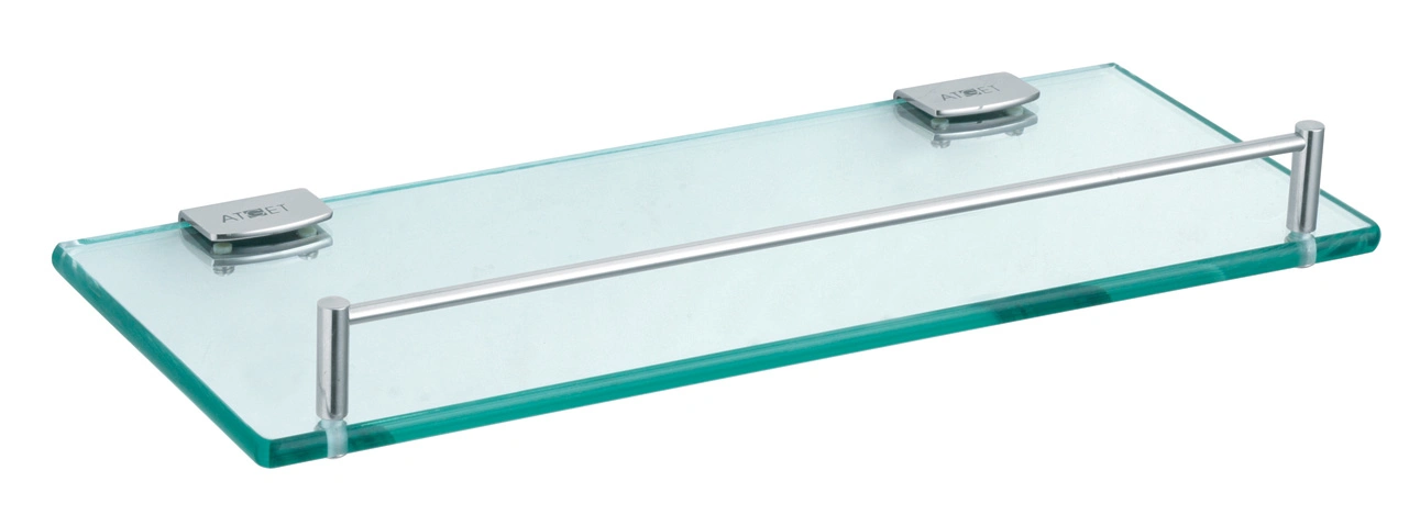 Baño accesorio Ducha estante de vidrio con diseño simple