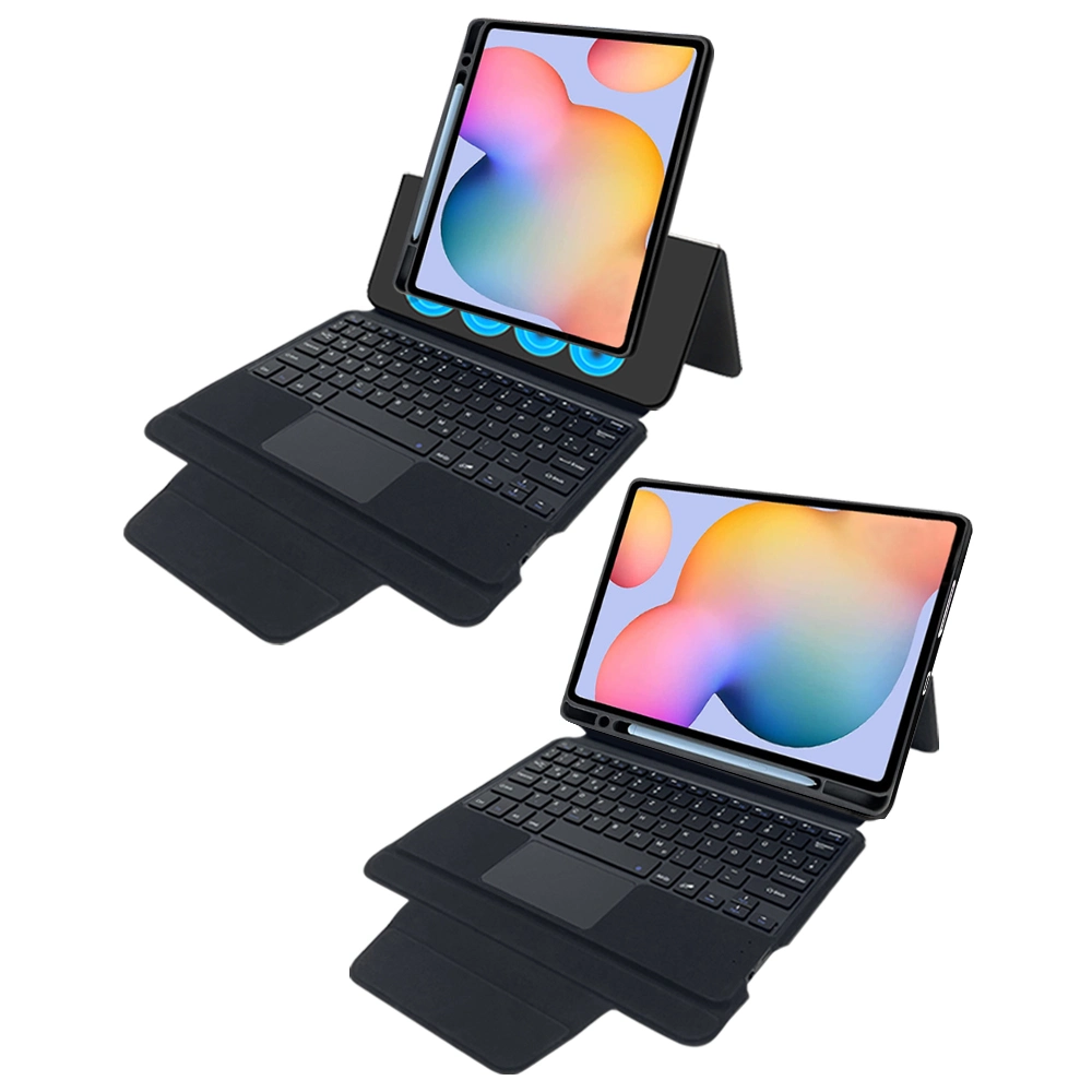 OEM Custom Combo idioma teclado Bluetooth Bolsa de cuero para Samsung Galaxy Tab S6 Lite