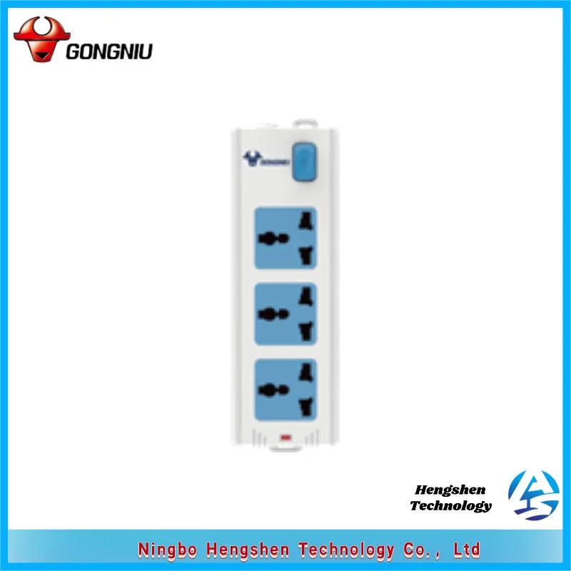 EU Standard Electrical Extension Power Charger Socket Outlet Multi Plug Power Strip with Switch