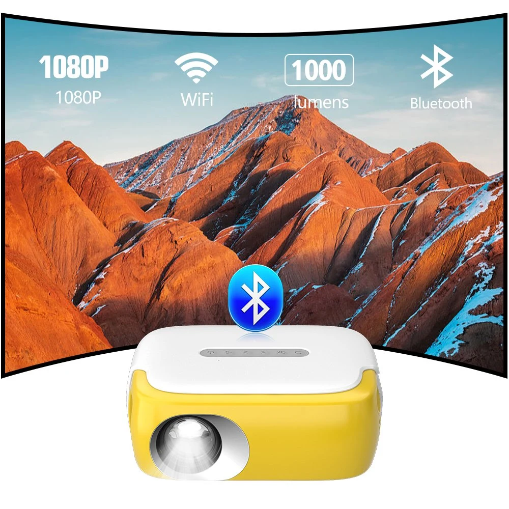 Native 1080P Resolution Full HD Android LED LCD Digital TV Video Projector Mini Wireless Smart Video Full HD USB Video WiFi Projector