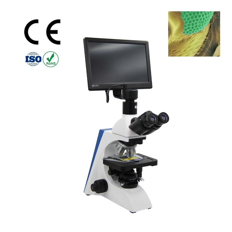 1600X Trinocular Biological Student Microscope with Eyepiece Tube Dia. 30mm 360 Degree Rotatable